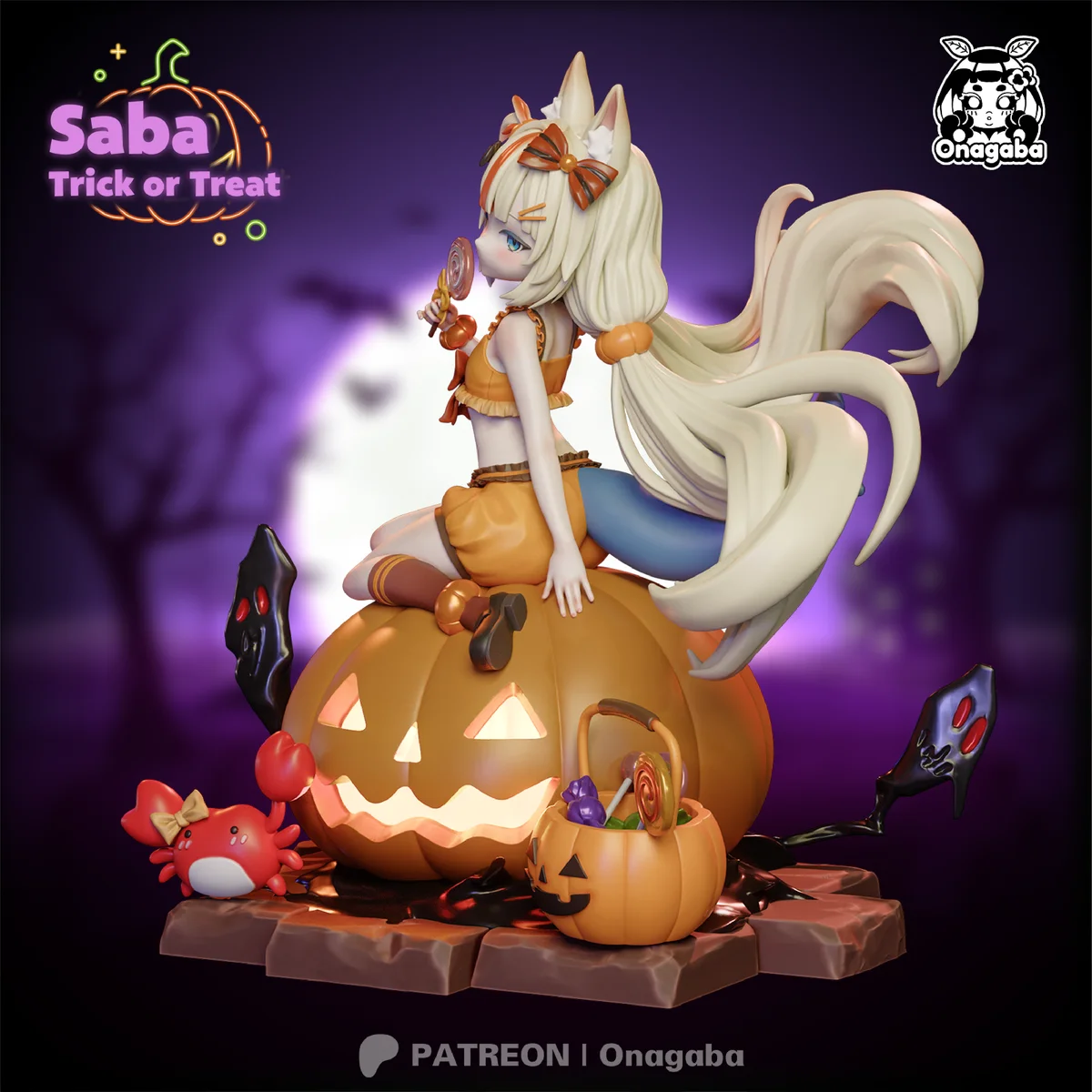 Halloween Saba | Fan Art | 3D Printed Resin Model Garage Kit | *Un-Painted* | ONAGABA 19