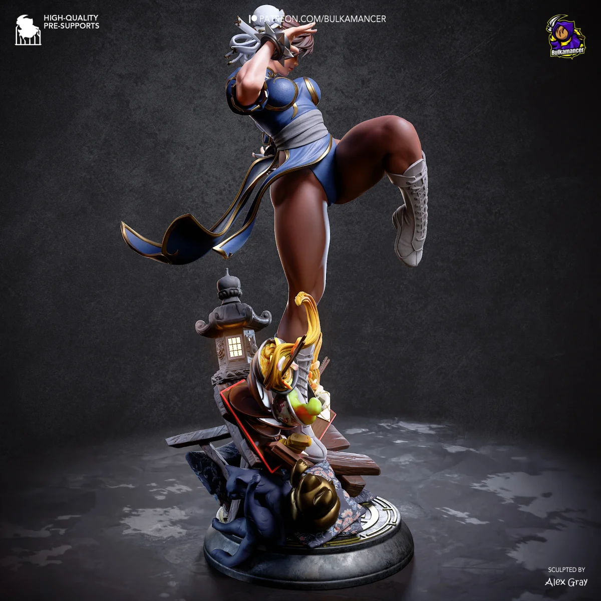 Chun-Li | Fan Art | 3D Printed Resin Model Garage Kit | *Un-Painted* | Bulkamancer 3