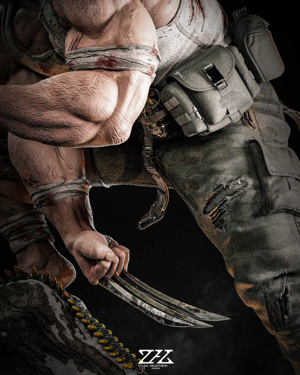 Wolverine | Fan Art | 3D Printed Resin Model Garage Kit | *Un-Painted* | ZEZ Studio 8