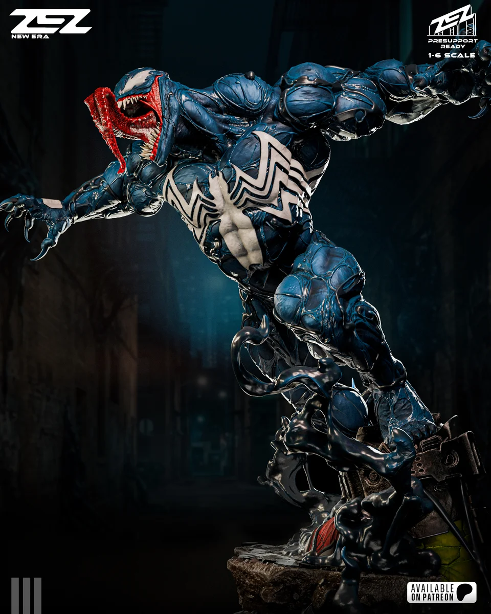 Venom | Fan Art | 3D Printed Resin Model Garage Kit | *Un-Painted* | ZEZ Studio 6