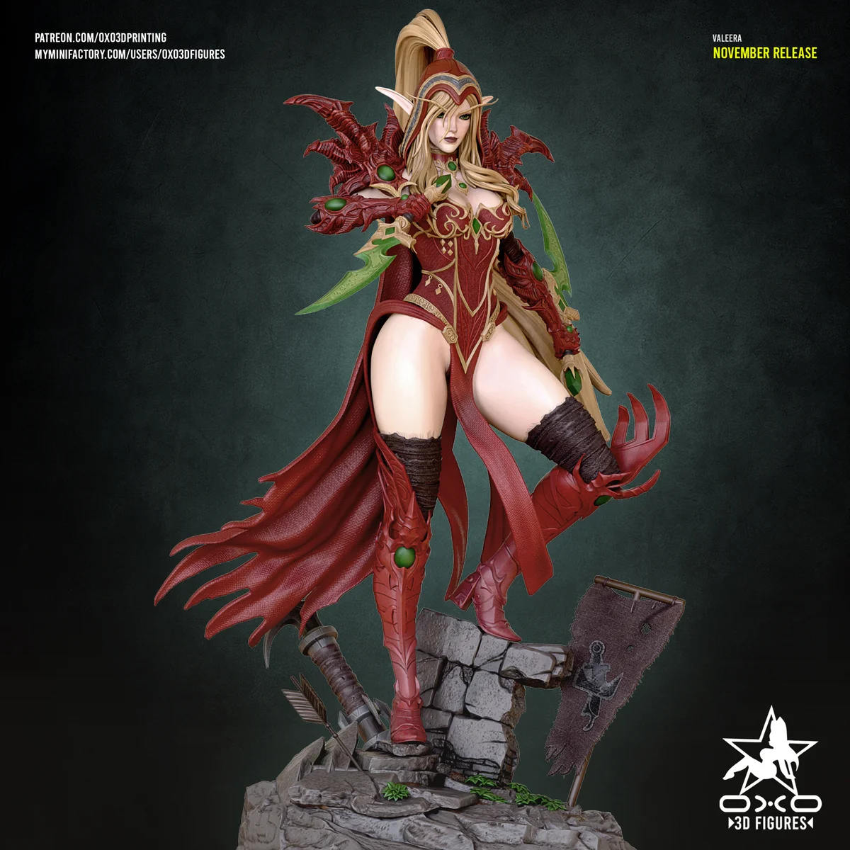 Valeera Sanguinar | Fan Art | 3D Printed Resin Model Garage Kit | *Un-Painted* | OXO3D 3