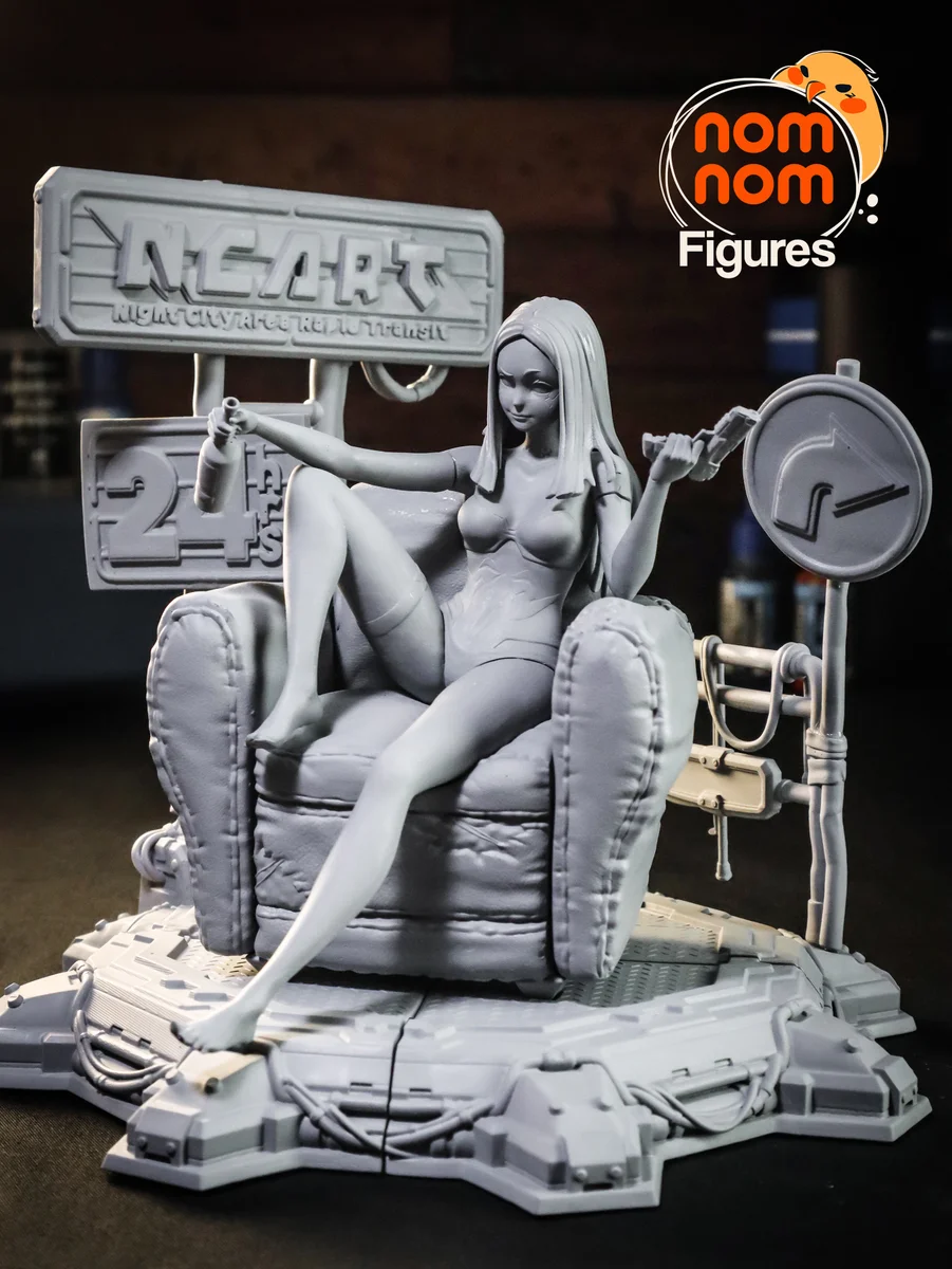 Rebecca | Fan Art | 3D Printed Resin Model Garage Kit | *Un-Painted* | Nomnom 8