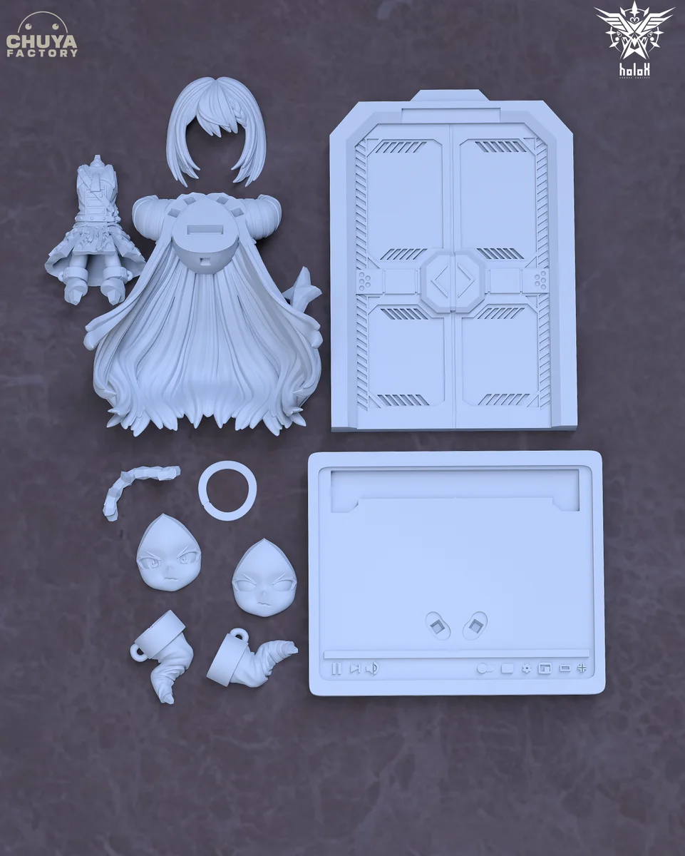 Chibi LaPlus Darkness | Fan Art | 3D Printed Resin Model Garage Kit | *Un-Painted* | Chuya Factory 4