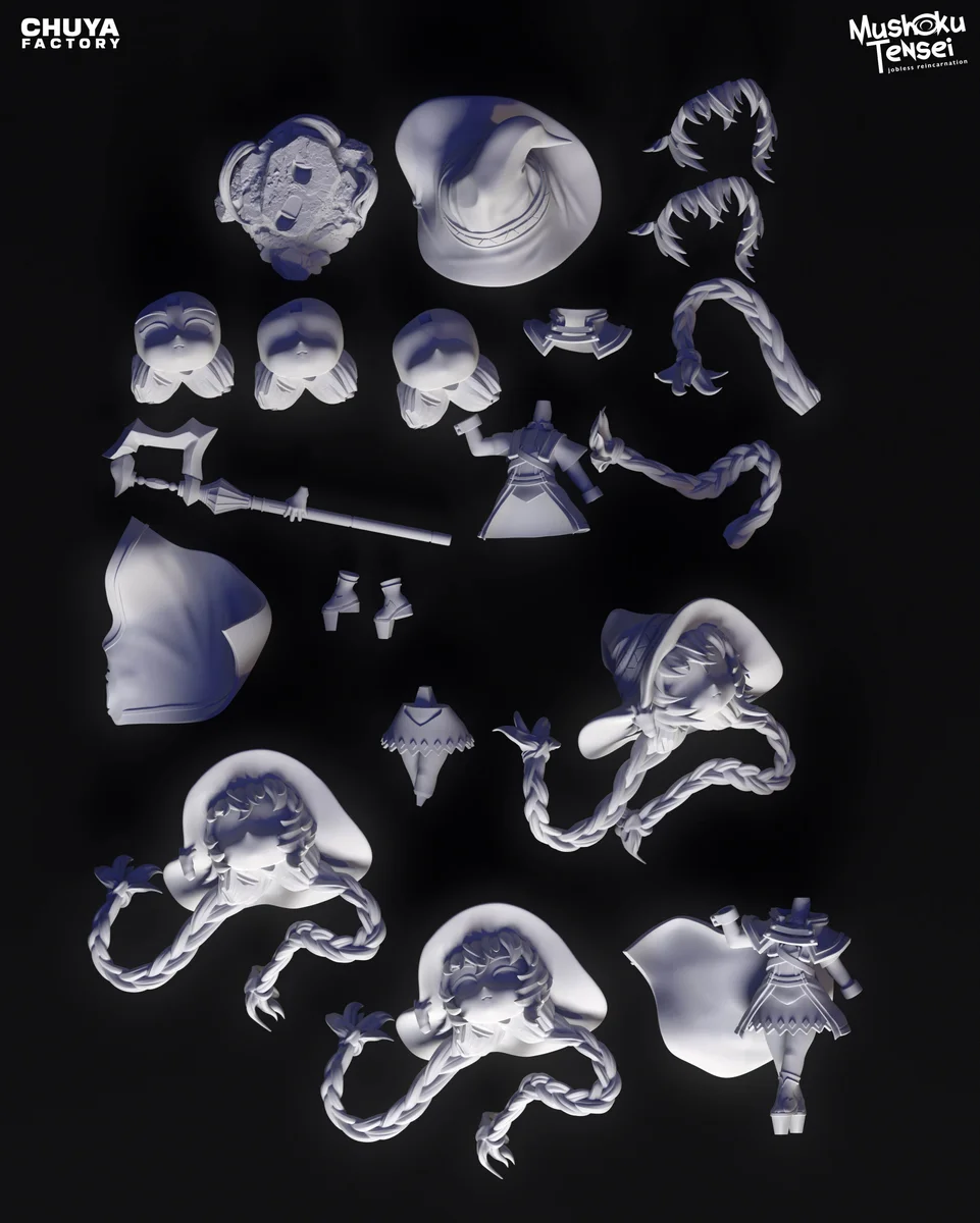 Chibi Roxy Migurdia | Fan Art | 3D Printed Resin Model Garage Kit | *Un-Painted* | Chuya Factory 10