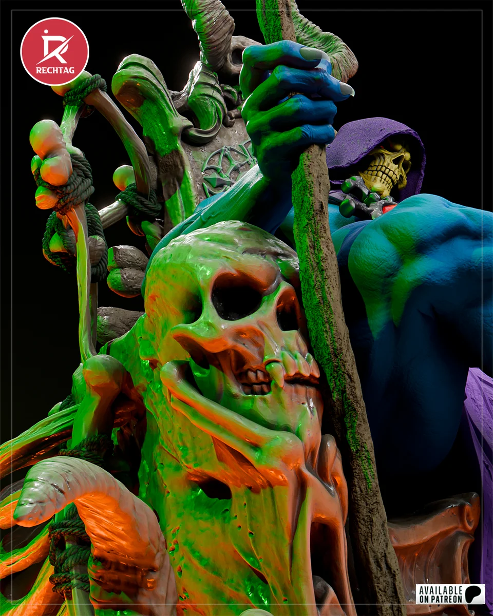Skeletor | Fan Art | 3D Printed Resin Model Garage Kit | *Un-Painted* | Rechtag 7