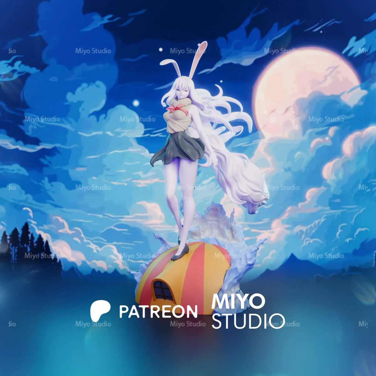 Carrot Sulong | Fan Art | 3D Printed Resin Model Garage Kit | *Un-Painted* | MiyoStudio 3