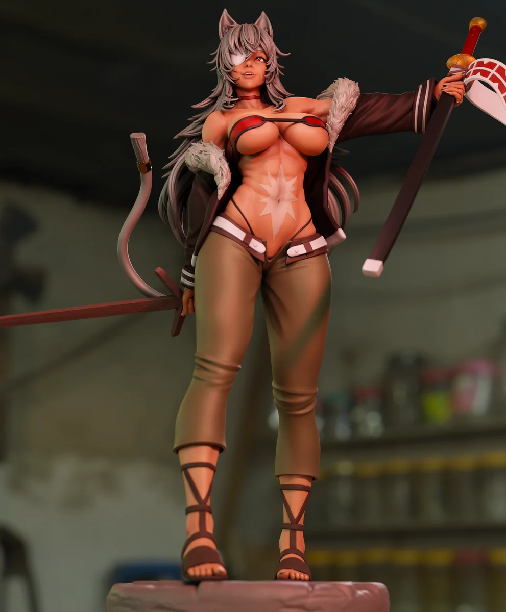 Ghislaine Dedoldia | Fan Art | 3D Printed Resin Model Garage Kit | *Un-Painted* | Momoji 6