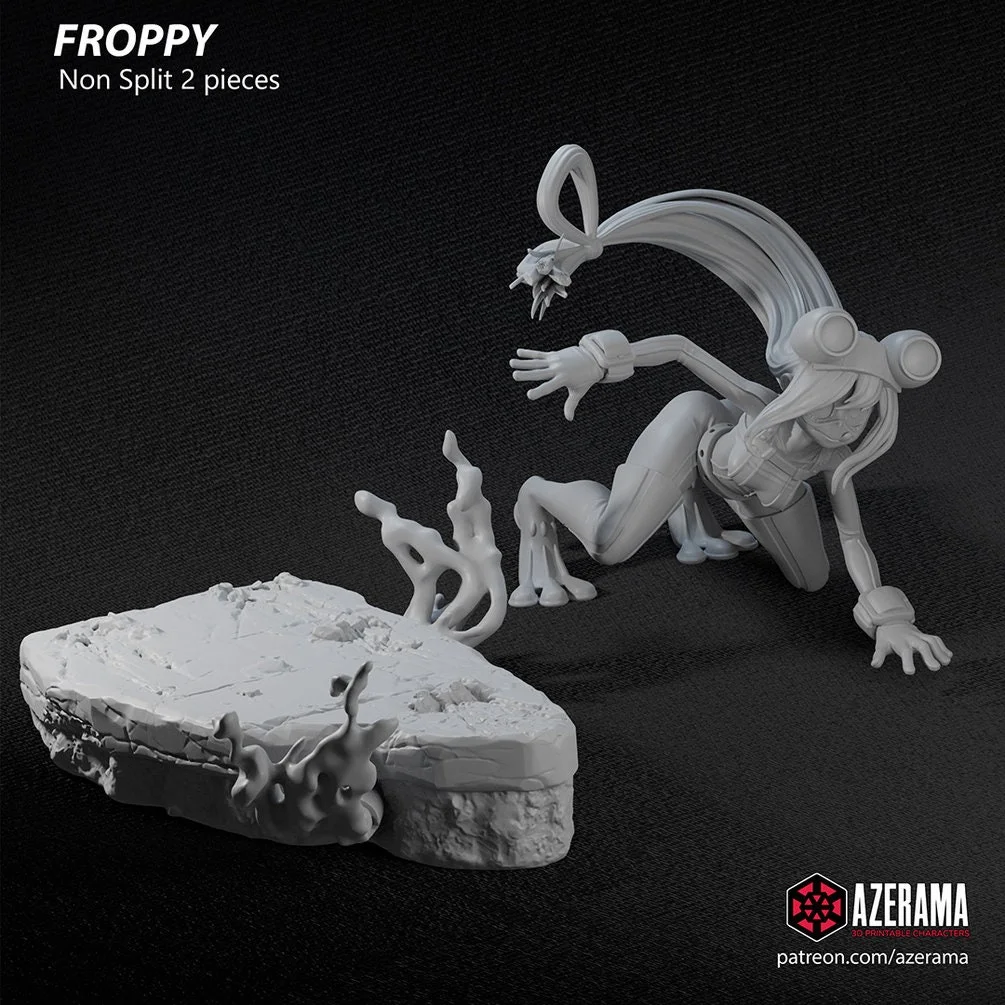 Froppy | Fan Art | 3D Printed Resin Model Garage Kit | *Un-Painted* | Azerama 5