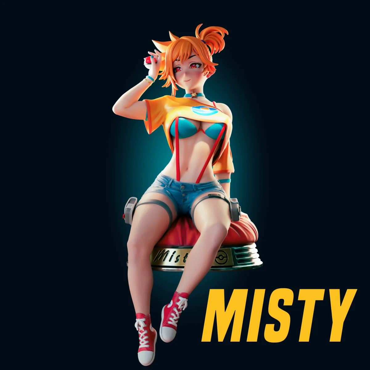 Misty | Fan Art | 3D Printed Resin Model Garage Kit | *Un-Painted* | Officer Rhu