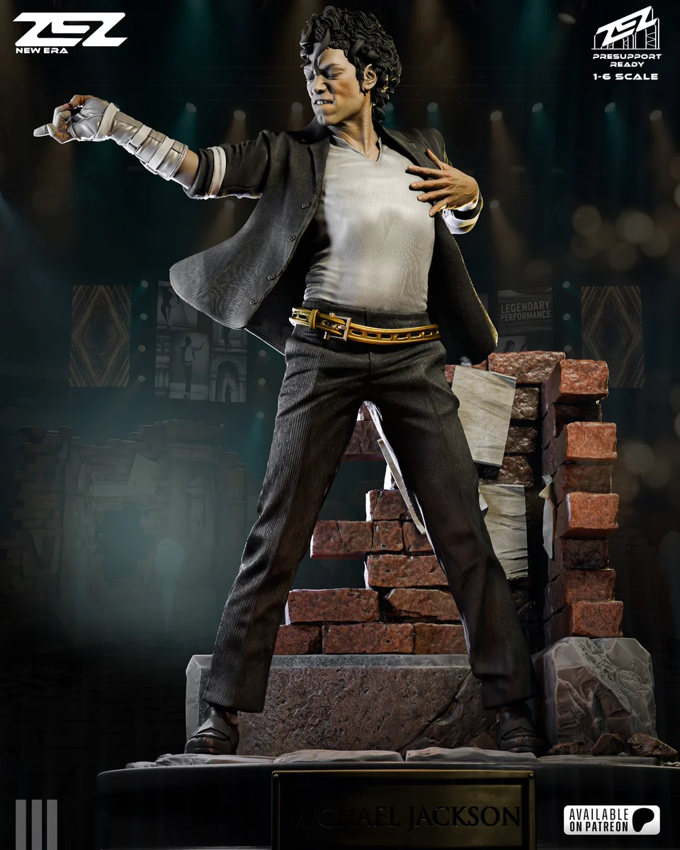 Michael Jackson | Fan Art | 3D Printed Resin Model Garage Kit | *Un-Painted* | ZEZ Studio 10