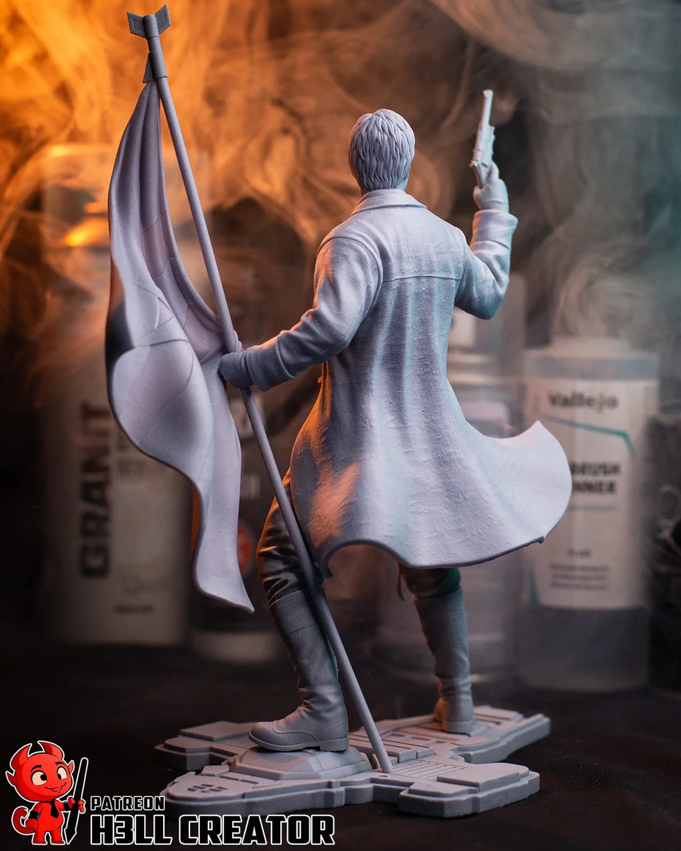 Captain Malcolm Reynolds | Fan Art | 3D Printed Resin Model Garage Kit | *Un-Painted* | H3LL Creator 12