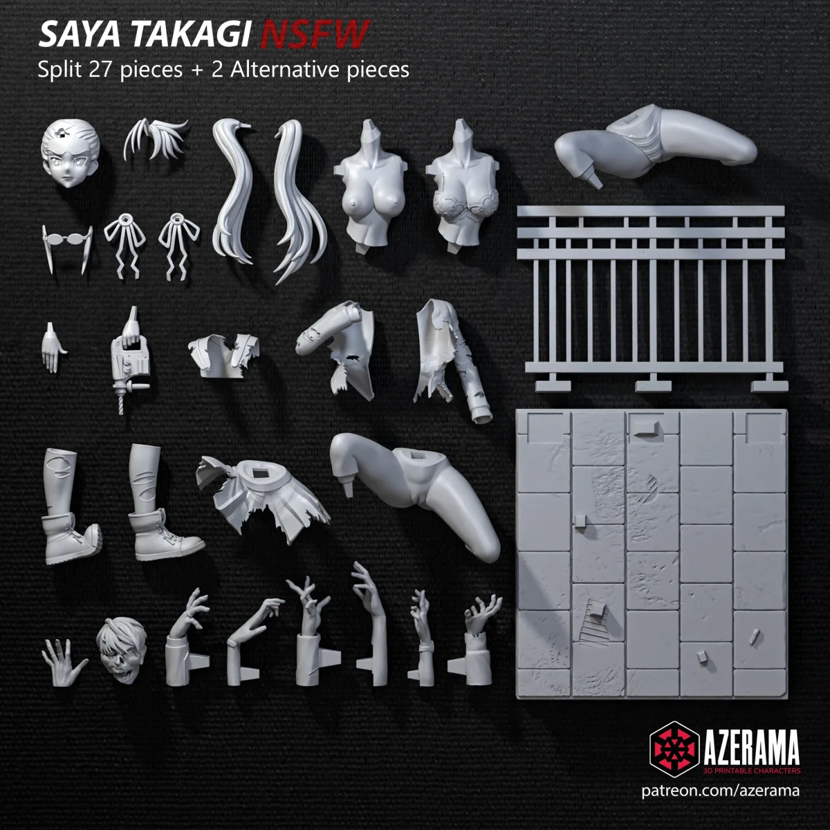 Takagi | Fan Art | 3D Printed Resin Model Garage Kit | *Un-Painted* | Azerama 3