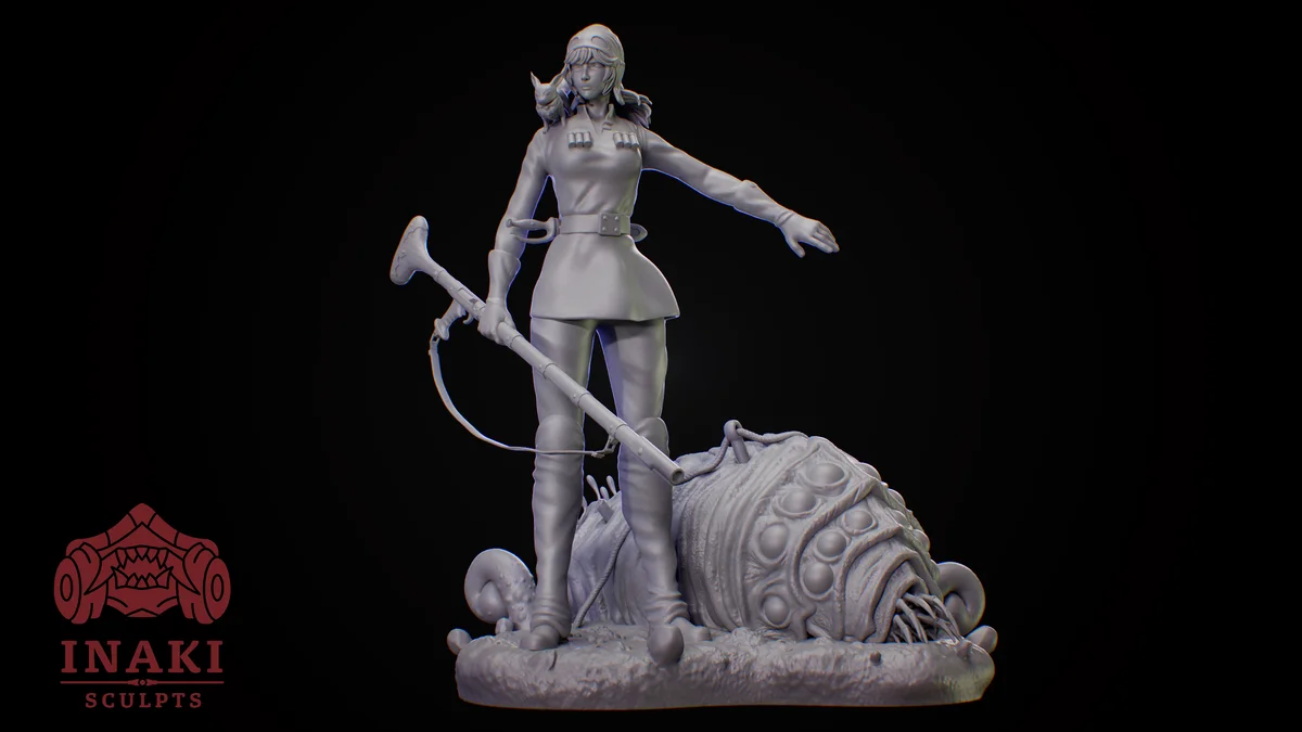 Nausicaä | Fan Art | 3D Printed Resin Model Garage Kit | *Un-Painted* | Inaki Sculpts 4