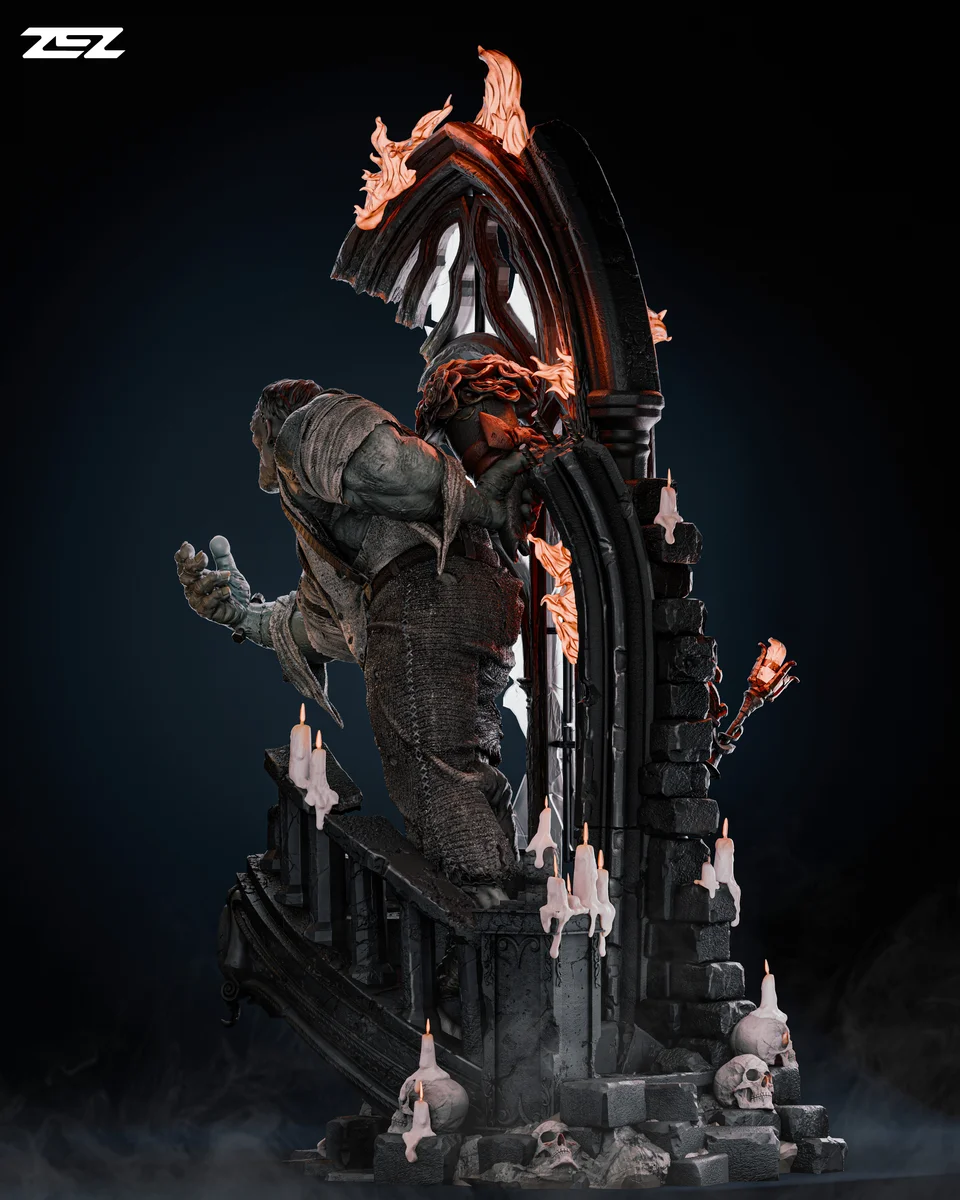 Frankenstein | Fan Art | 3D Printed Resin Model Garage Kit | *Un-Painted* | ZEZ Studio 7