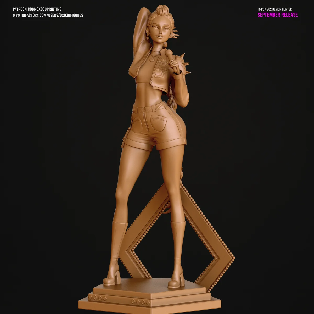 Rumi | Fan Art | 3D Printed Resin Model Garage Kit | *Un-Painted* | OXO3D 4