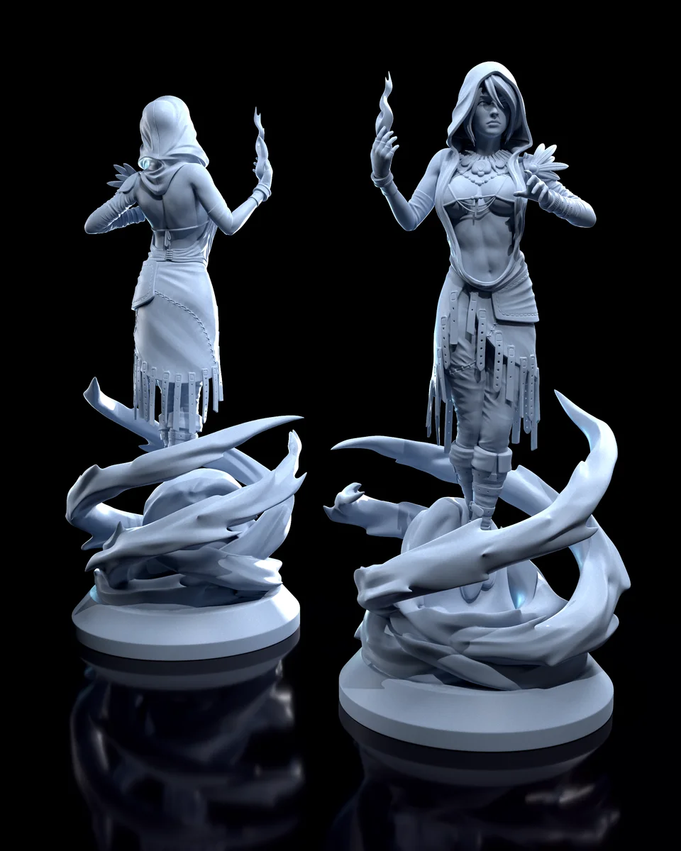 Morrigan | Fan Art | 3D Printed Resin Model Garage Kit | *Un-Painted* | H3LL Creator 3