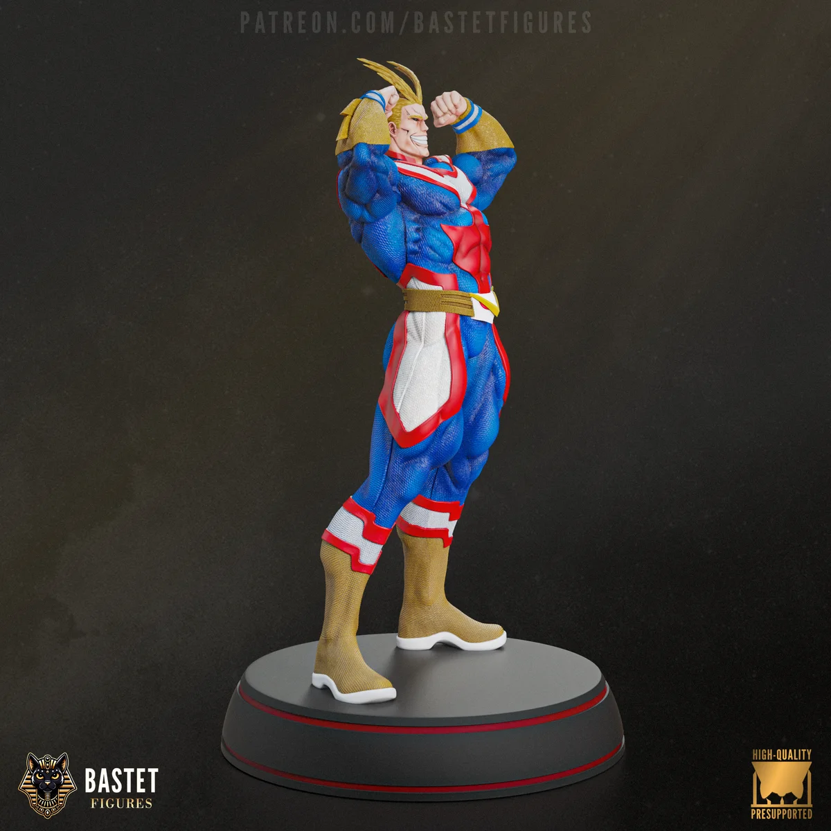 All Might (Bastet) | Fan Art | 3D Printed Resin Model Garage Kit | *Un-Painted* | ZEZ Studio 3