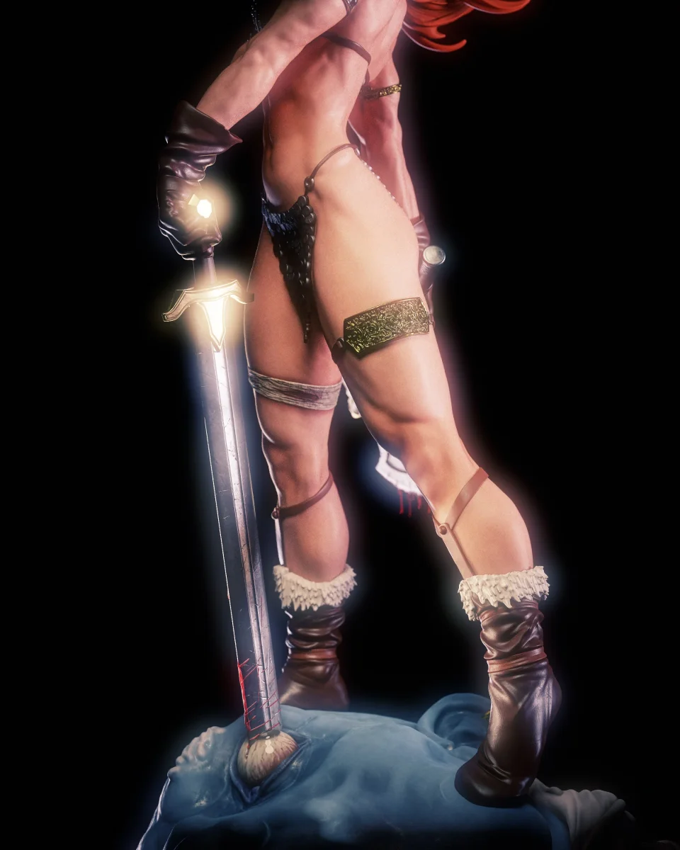 Red Sonja | Fan Art | 3D Printed Resin Model Garage Kit | *Un-Painted* | Nympha3D 7
