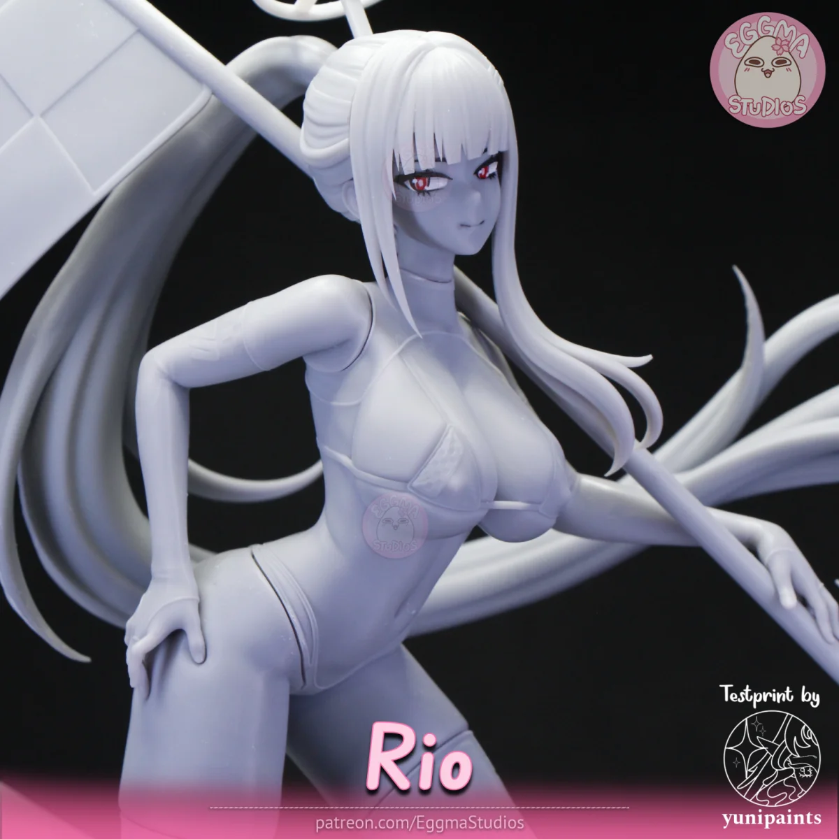 Rio | Fan Art | 3D Printed Resin Model Garage Kit | *Un-Painted* | EggmaStudios 15
