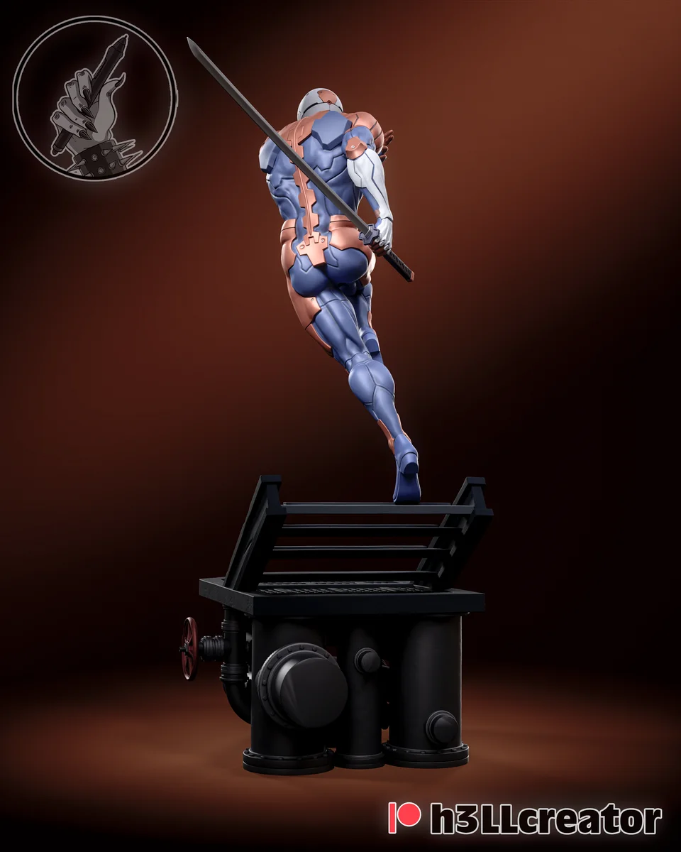 Gray Fox | Fan Art | 3D Printed Resin Model Garage Kit | *Un-Painted* | H3LL Creator 5