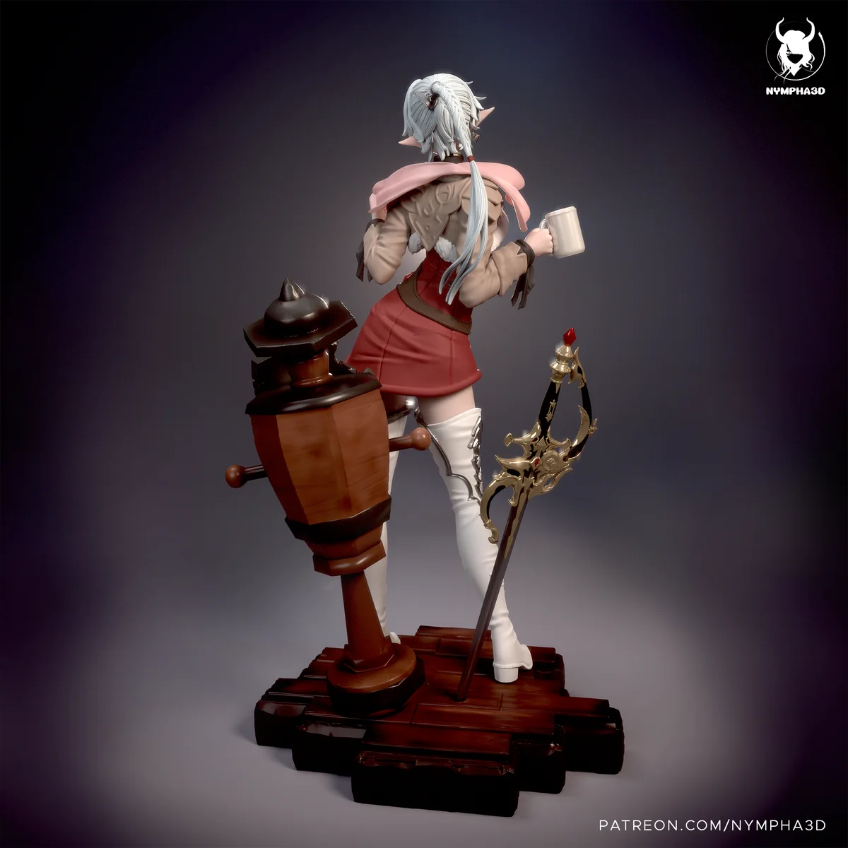 Alisaie Leveilleur | Fan Art | 3D Printed Resin Model Garage Kit | *Un-Painted* | Nympha3D 3
