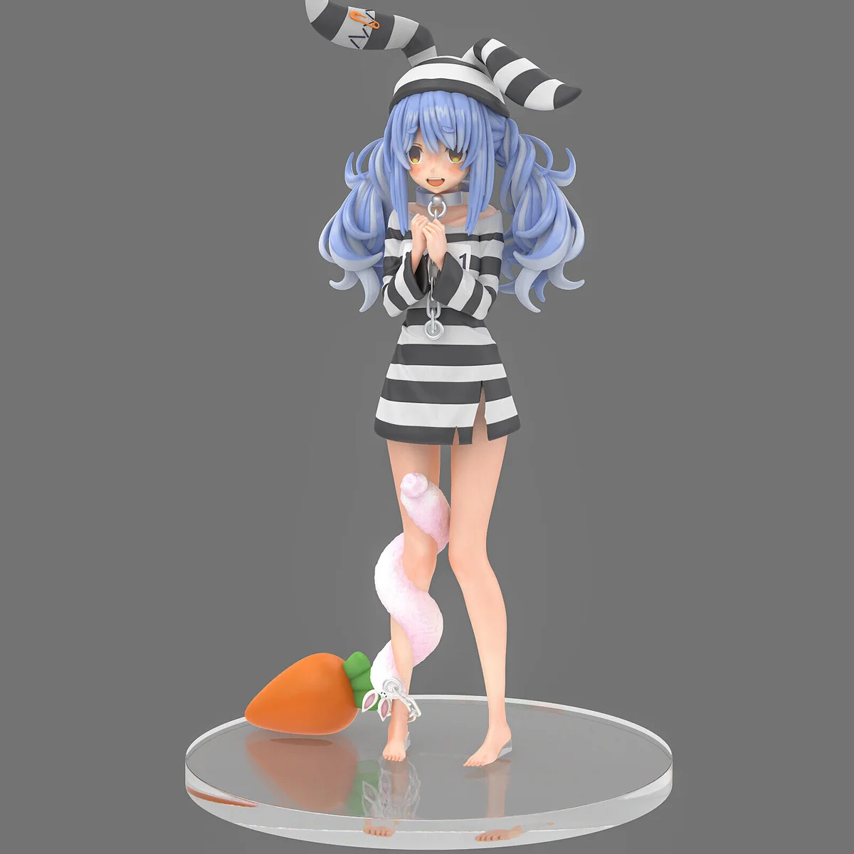Usada Pekora: Jail Version | Fan Art | 3D Printed Resin Model Garage Kit | *Un-Painted* | Sin3Dstudio