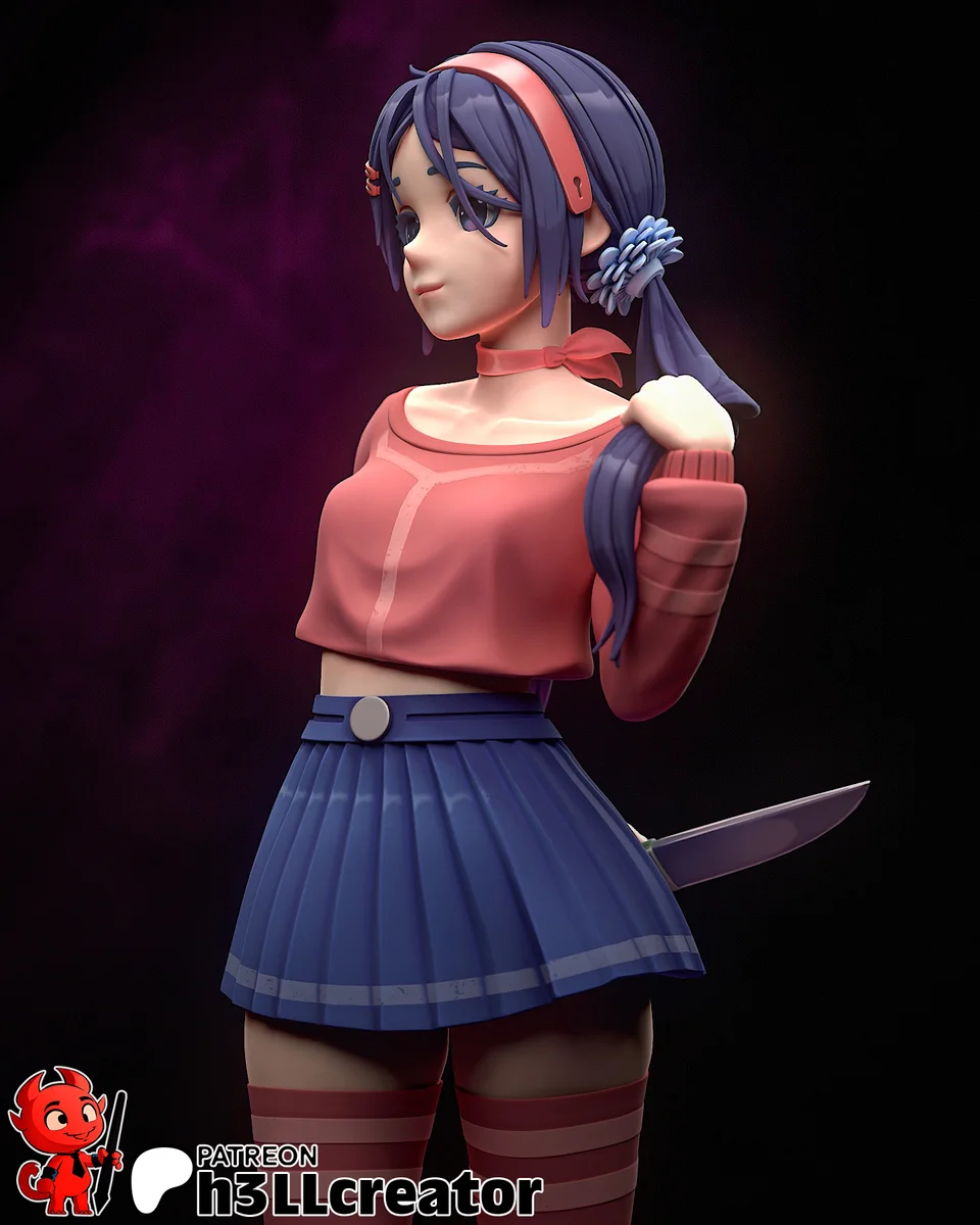 Mita | Fan Art | 3D Printed Resin Model Garage Kit | *Un-Painted* | H3LL Creator 4