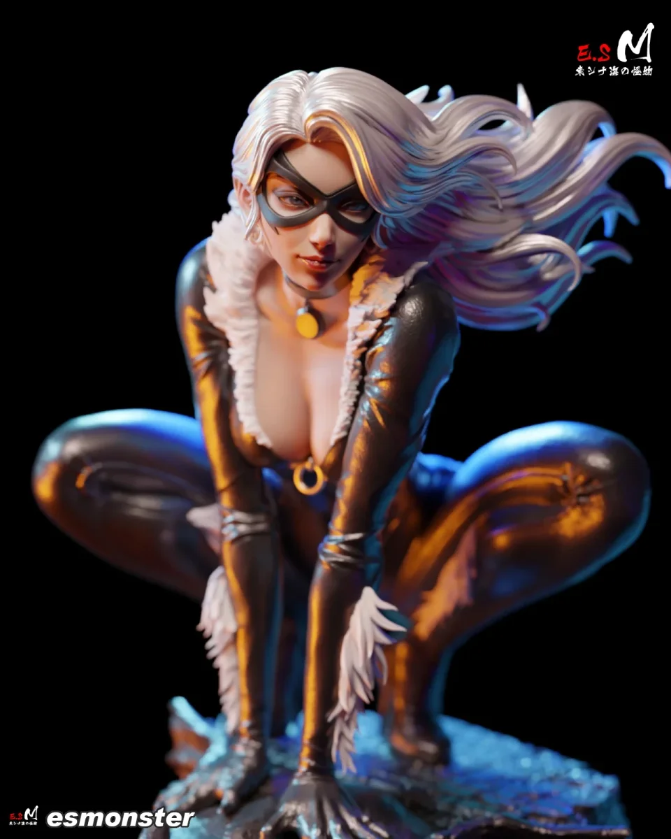 Black Cat | Fan Art | 3D Printed Resin Model Garage Kit | *Un-Painted* | ES Monster 4