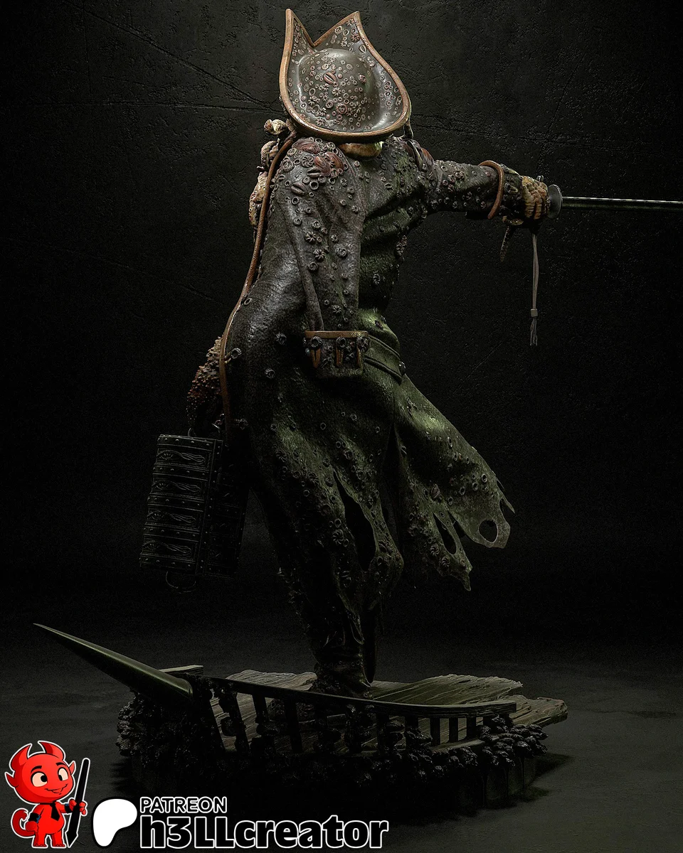 Davy Jones | Fan Art | 3D Printed Resin Model Garage Kit | *Un-Painted* | H3LL Creator 8