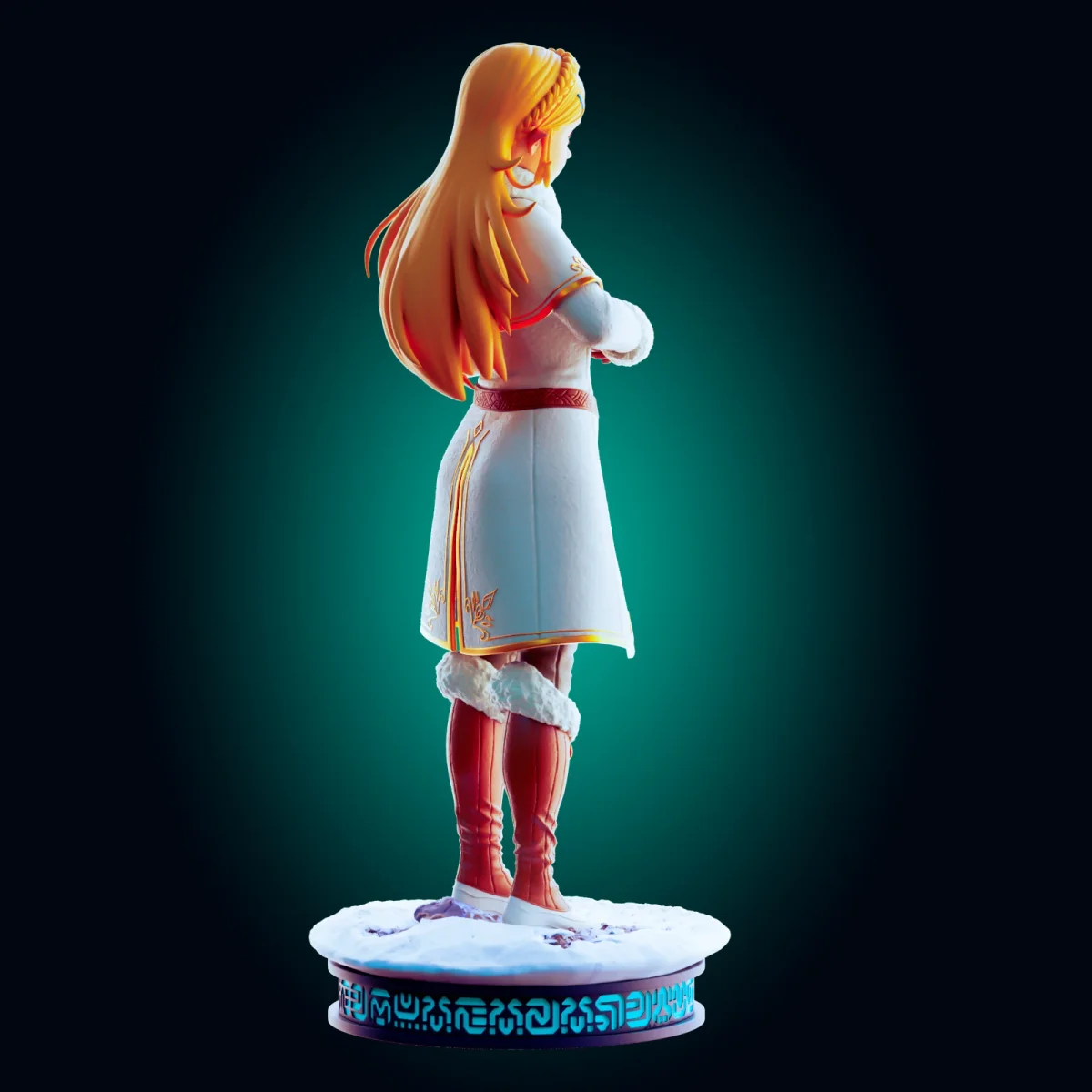 Winter Time Zelda | Fan Art | 3D Printed Resin Model Garage Kit | *Un-Painted* | Officer Rhu 2