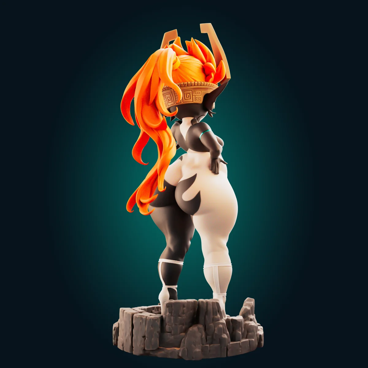 Midna Ultra Chubby | Fan Art | 3D Printed Resin Model Garage Kit | *Un-Painted* | Officer Rhu 7
