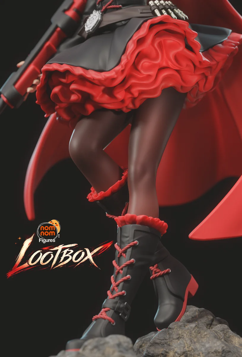 Ruby Rose | Fan Art | 3D Printed Resin Model Garage Kit | *Un-Painted* | Nomnom 3