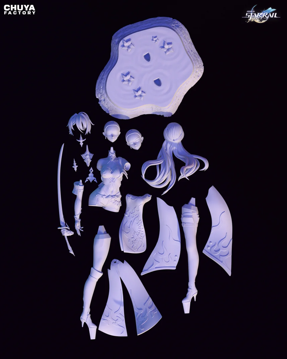 Acheron | Fan Art | 3D Printed Resin Model Garage Kit | *Un-Painted* | Chuya Factory 18