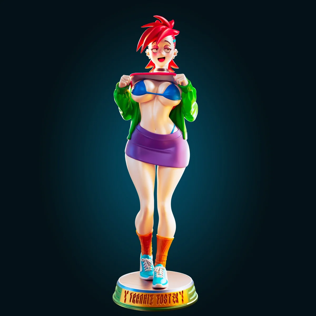 Frankie | Fan Art | 3D Printed Resin Model Garage Kit | *Un-Painted* | Officer Rhu