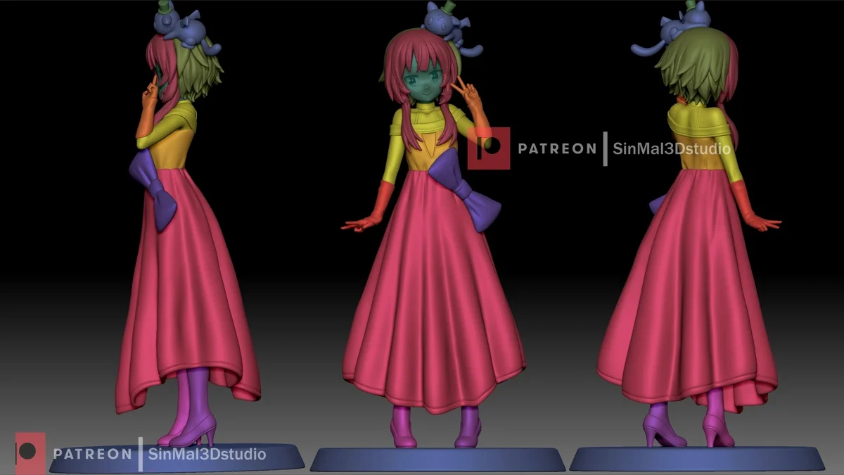 Megumin | Fan Art | 3D Printed Resin Model Garage Kit | *Un-Painted* | Sin3Dstudio 7