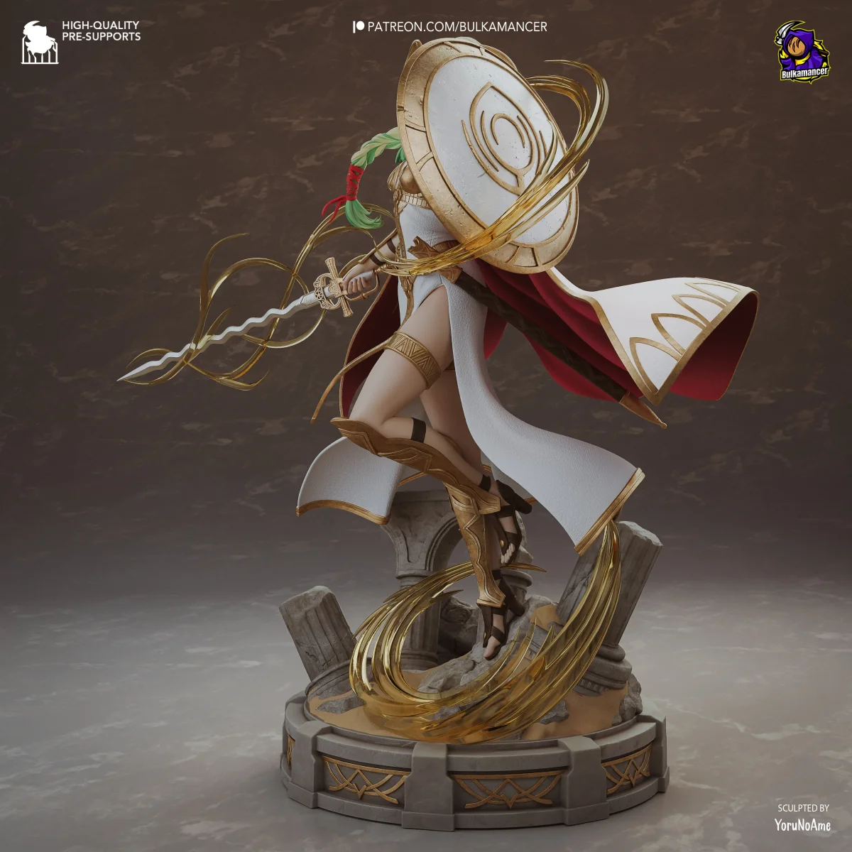 Saint Seiros | Fan Art | 3D Printed Resin Model Garage Kit | *Un-Painted* | Bulkamancer 3