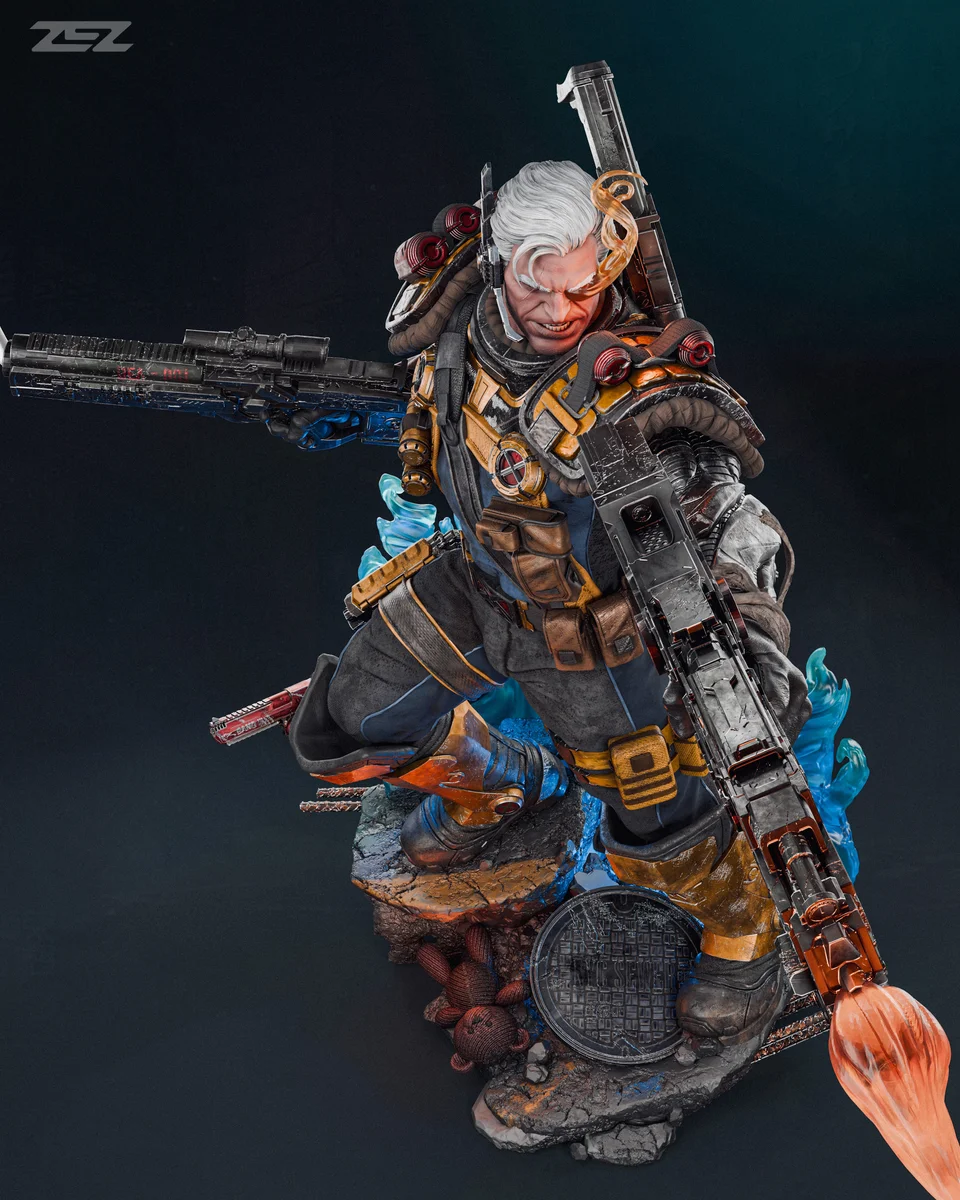 Cable | Fan Art | 3D Printed Resin Model Garage Kit | *Un-Painted* | ZEZ Studio 7