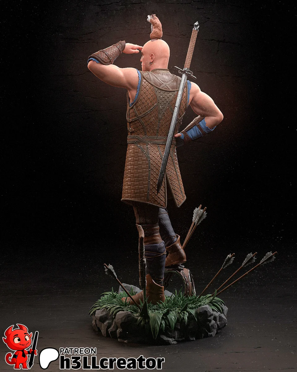 Minsc and Boo | Fan Art | 3D Printed Resin Model Garage Kit | *Un-Painted* | H3LL Creator 4