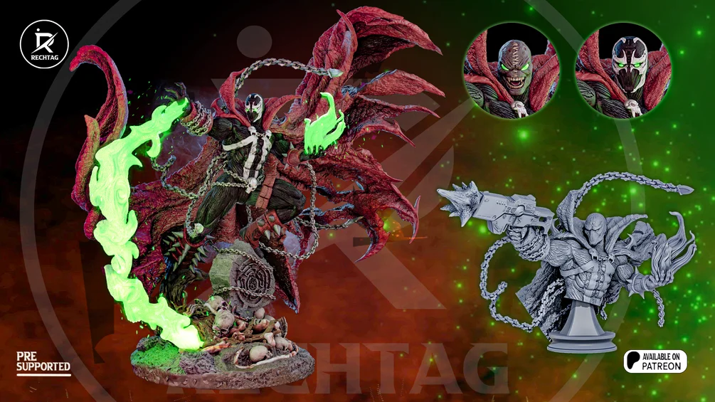 SPAWN | Fan Art | 3D Printed Resin Model Garage Kit | *Un-Painted* | Rechtag 4