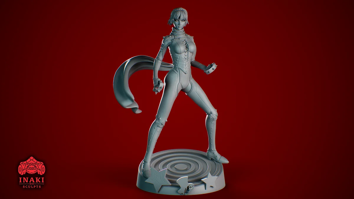 Makoto Niijima | Fan Art | 3D Printed Resin Model Garage Kit | *Un-Painted* | Inaki Sculpts 4