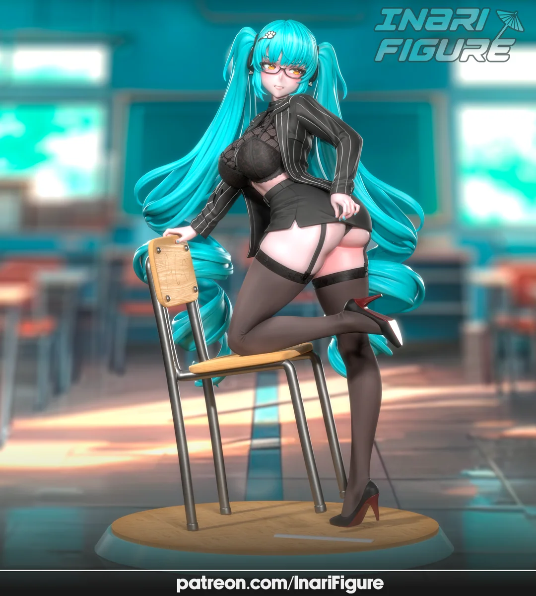 Privaty | Fan Art | 3D Printed Resin Model Garage Kit | *Un-Painted* | Inari Figure 4