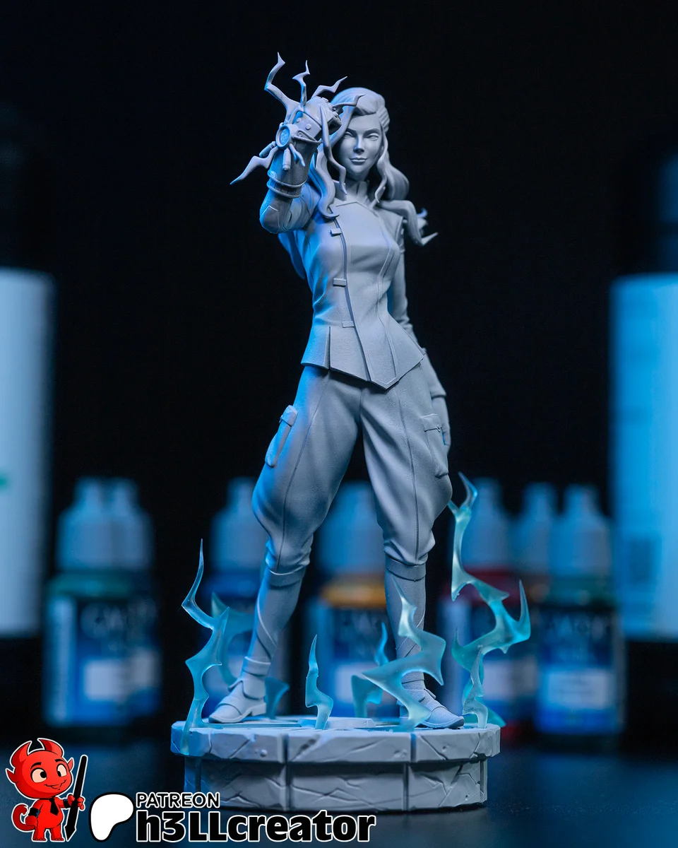 Asami Sato | Fan Art | 3D Printed Resin Model Garage Kit | *Un-Painted* | H3LL Creator 6