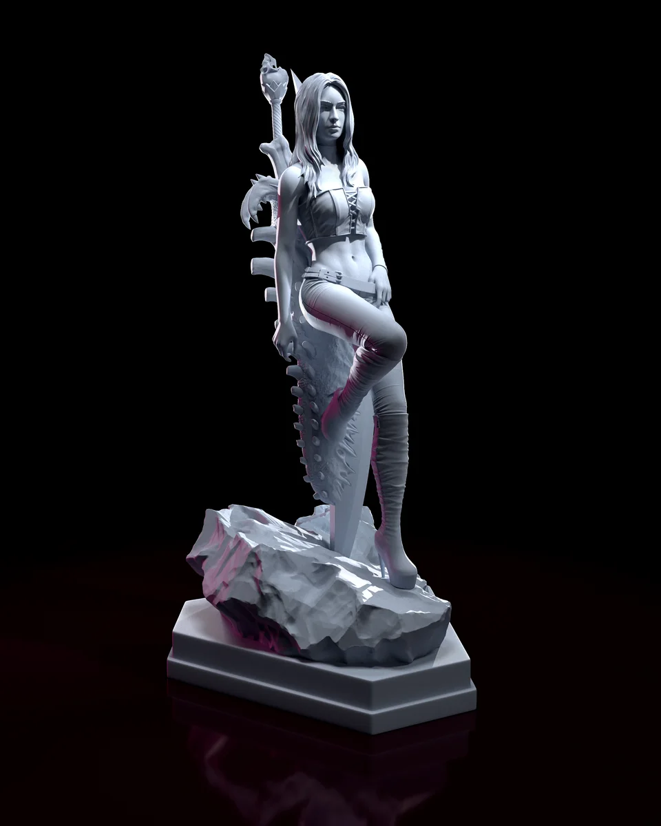 Trish | Fan Art | 3D Printed Resin Model Garage Kit | *Un-Painted* | H3LL Creator 5