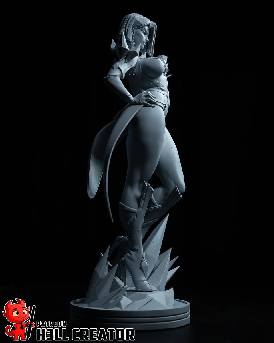 Emma Frost | Fan Art | 3D Printed Resin Model Garage Kit | *Un-Painted* | H3LL Creator 10