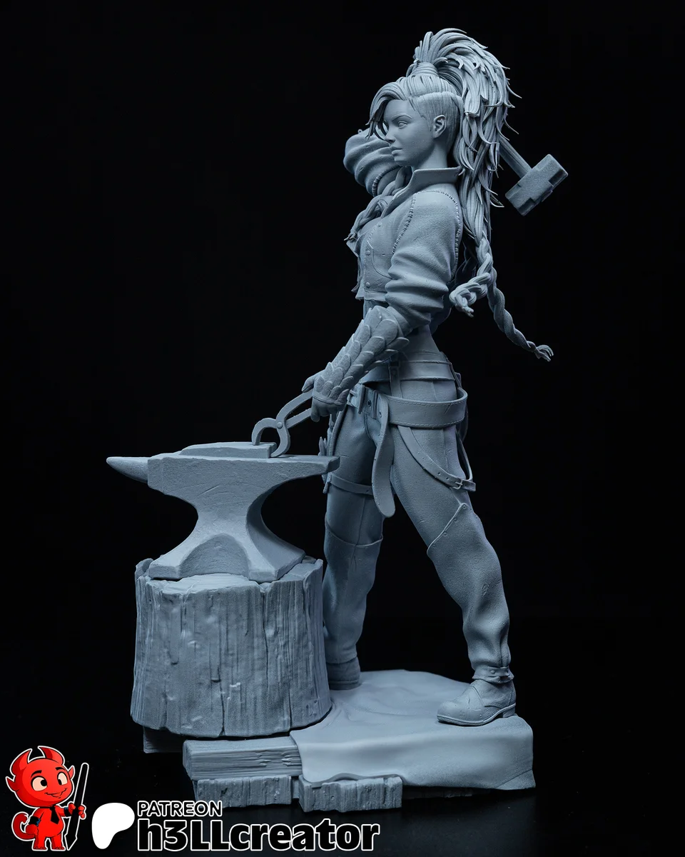 Gemma | Fan Art | 3D Printed Resin Model Garage Kit | *Un-Painted* | H3LL Creator 6