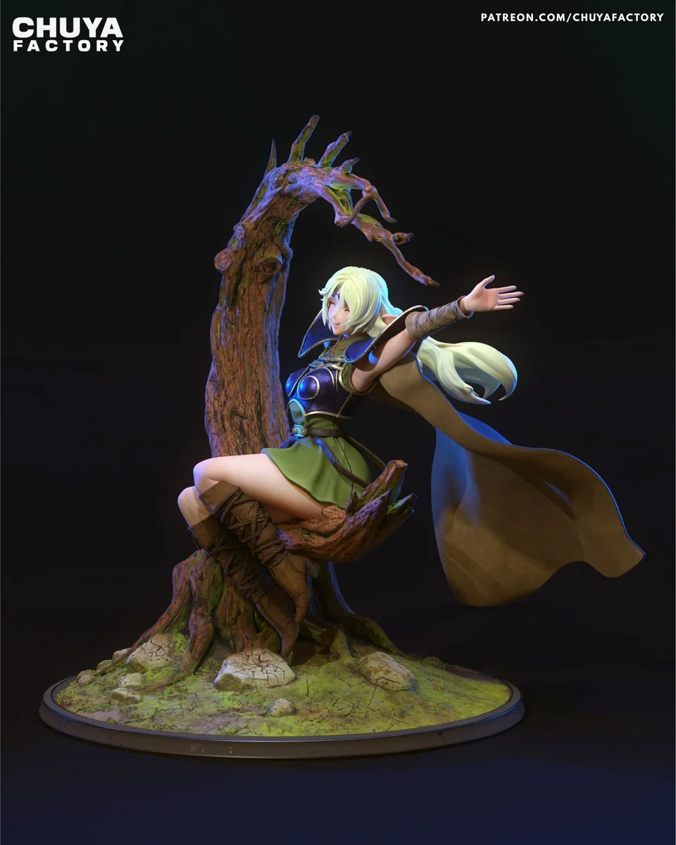 Deedlit | Fan Art | 3D Printed Resin Model Garage Kit | *Un-Painted* | Chuya Factory 4