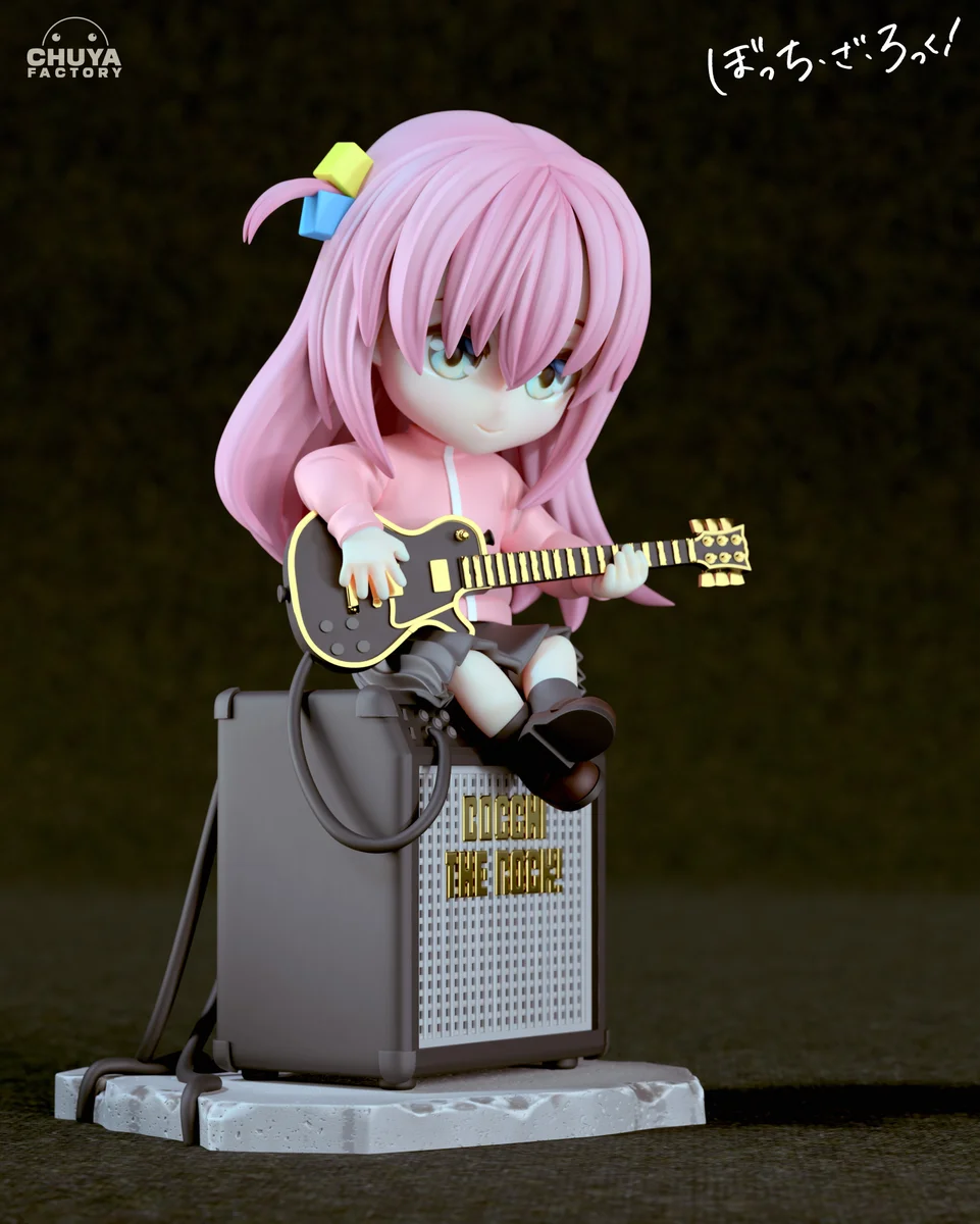 Chibi Hitori Gotoh | Fan Art | 3D Printed Resin Model Garage Kit | *Un-Painted* | Chuya Factory 3