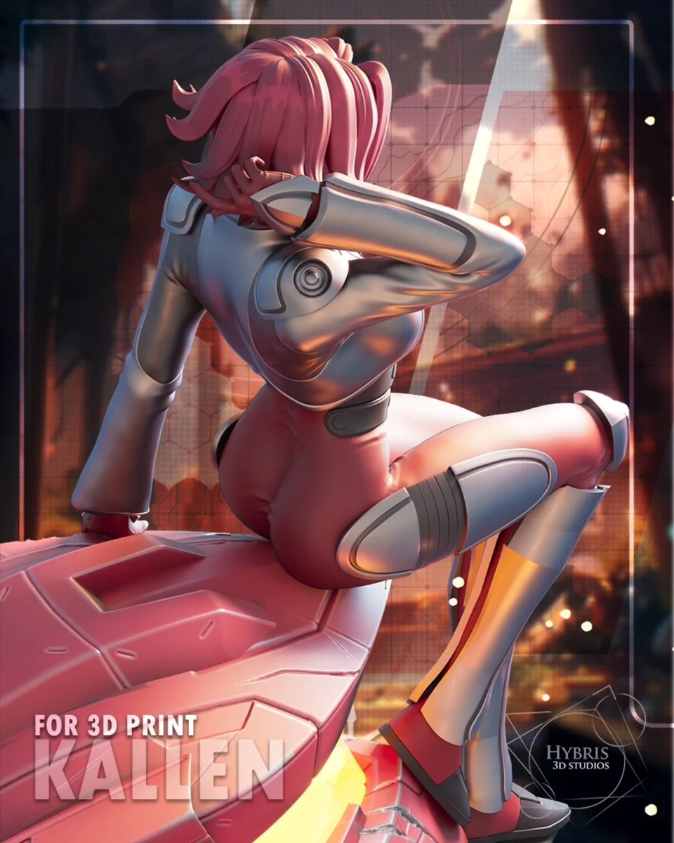Kallen Stadtfeld | Fan Art | 3D Printed Resin Model Garage Kit | *Un-Painted* | Hybris Studios 6