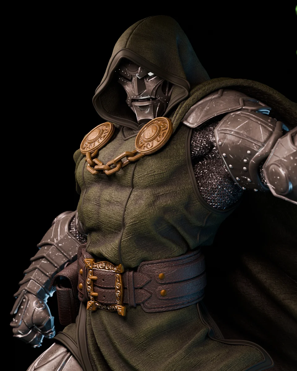 Doctor Doom | Fan Art | 3D Printed Resin Model Garage Kit | *Un-Painted* | ZEZ Studio 6