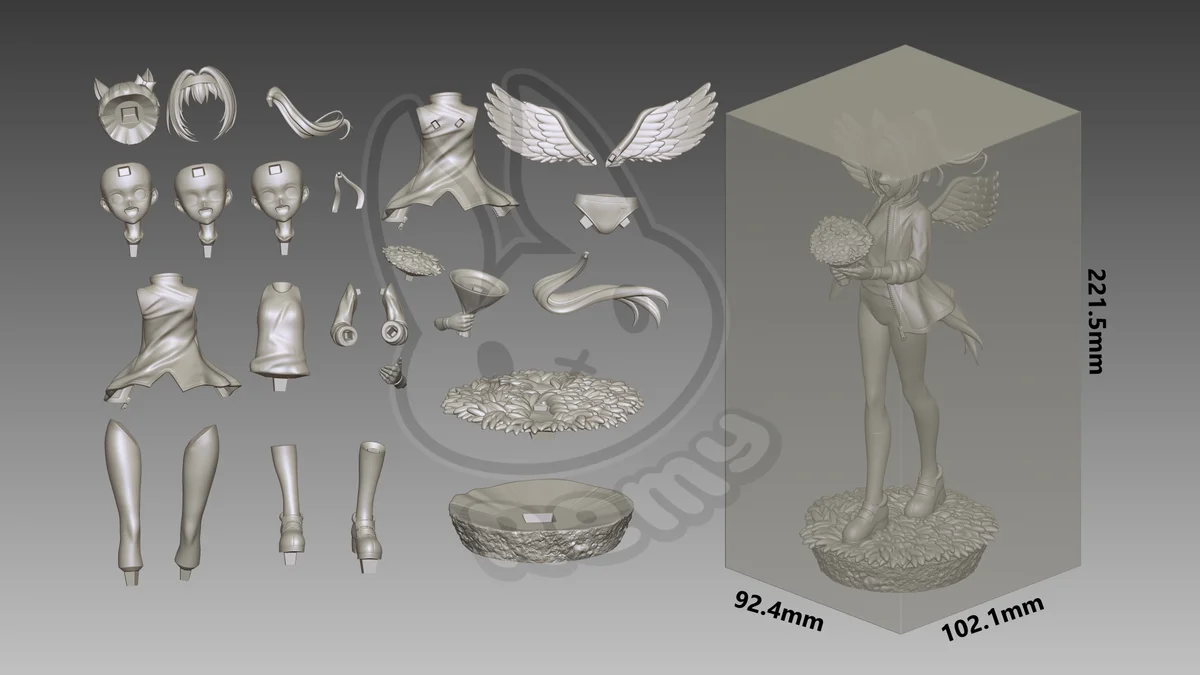 Haru Urara | Fan Art | 3D Printed Resin Model Garage Kit | *Un-Painted* | Remy Sculpts 6